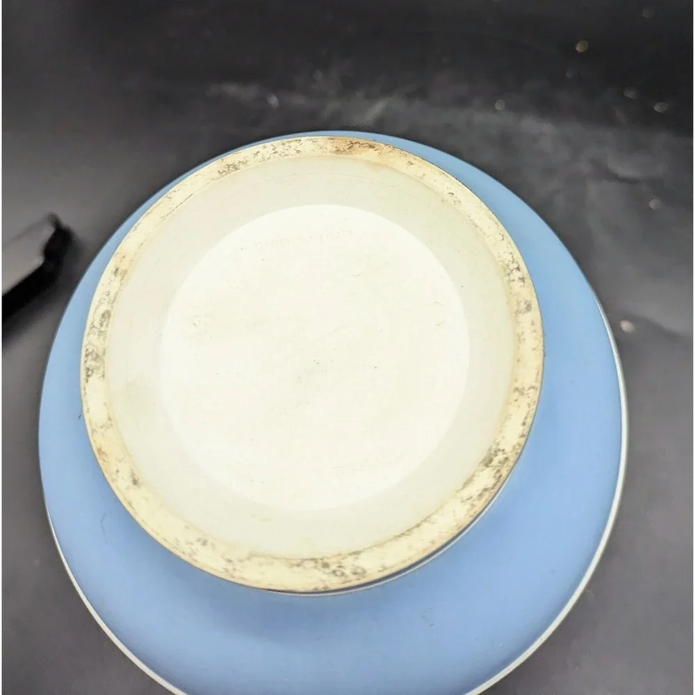 Antique Wedgwood Blue Jasperware Etruscan Syrup Pitcher W/Lid England 7.25*